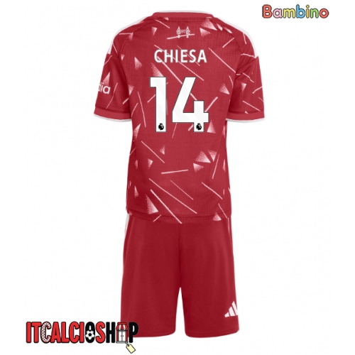 Liverpool Federico Chiesa #14 Prima Maglia Bambino 2026-27 Manica Corta (+ Pantaloni corti)